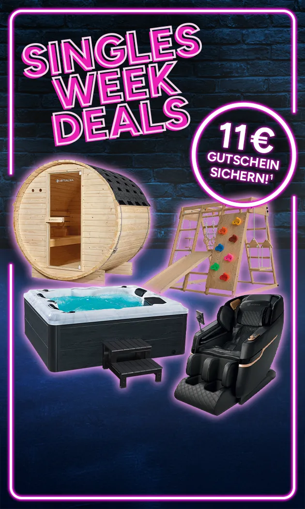 Singles Week Deals bei Marktkauf Online. 11 Euro Gutschein sichern mit Hochzahl 1, die auf rechtliche Hinweise verweist.