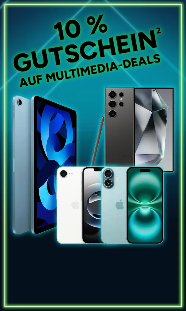 10% Gutschein auf Multimedia-Deals bei Marktkauf Online mit Hochzahl 2 die auf rechtliche Hinweise verweist