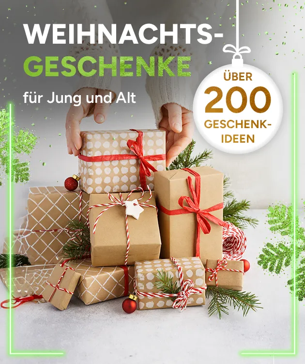 Weihnachtsgeschenke für Jung und Alt. Über 200 Geschenkideen bei Marktkauf Online.