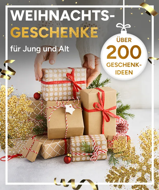 Weihnachtsgeschenke für Jung und Alt. Über 200 Geschenkideen bei Marktkauf Online.