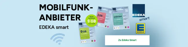 Mobilfunkanbieter Edeka Smart. Zur edeka-smart website