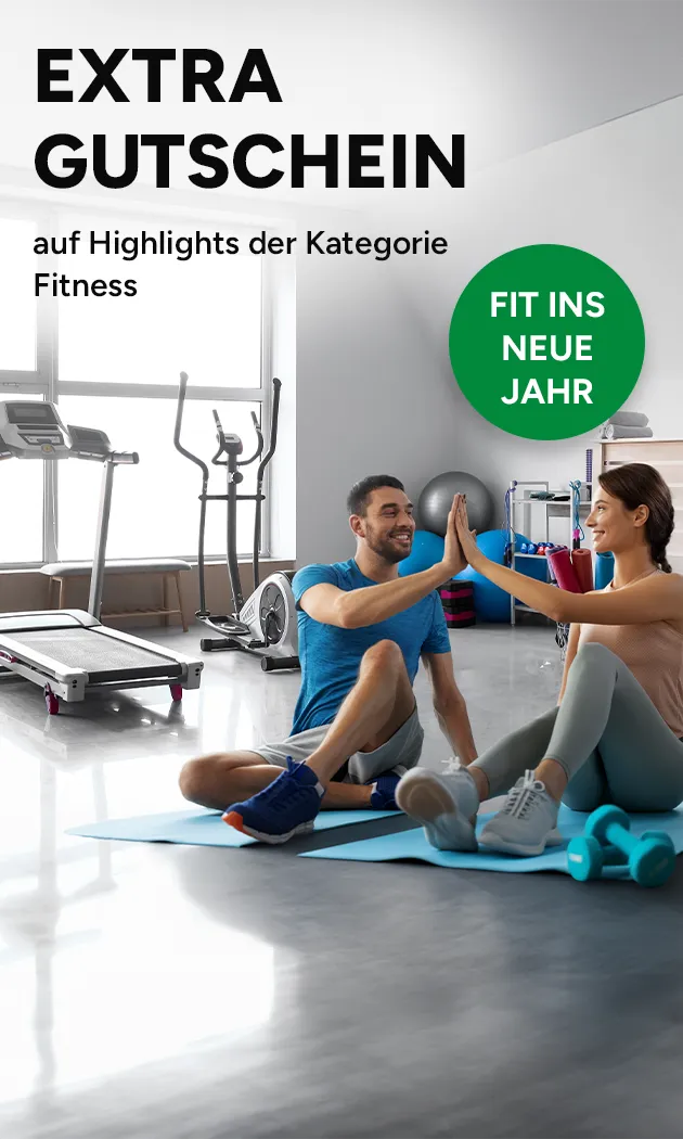 Extra Gutschein auf Highlights in der Kategorie Fitness. Fit ins neue Jahr mit Marktkauf Online.