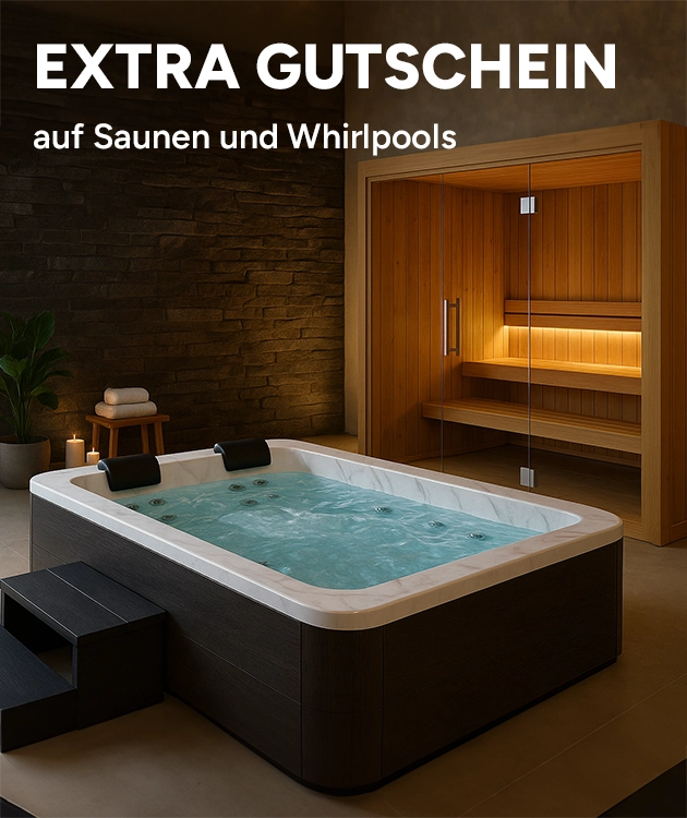Extra Gutschein auf Saunen und Whirlpools