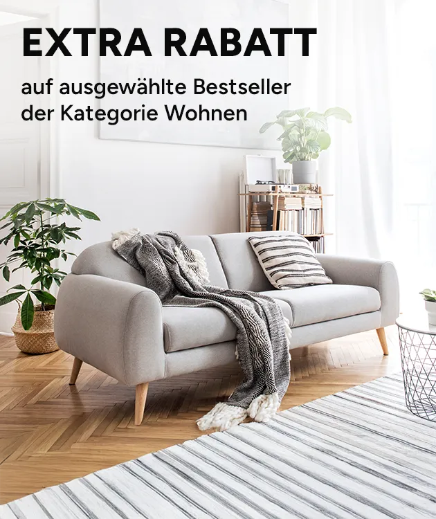 Extra Rabatt auf ausgew&auml;hlte Bestseller der Kategorie Wohnen bei Marktkauf Online