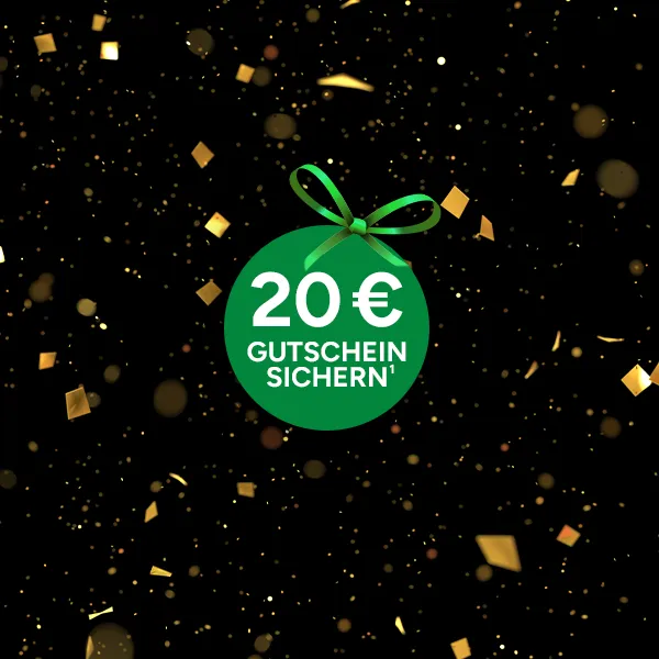 20&euro; Gutschein sichern bei Marktkauf Online mit Hochzahl 1 die auf rechtliche Hinweise verweist.