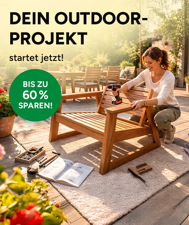 Starte dein Outdoor-Projekt! Entdecke unsere Auswahl an Heimwerkerprodukten. Jetzt bis zu 60% sparen bei Marktkauf Online.