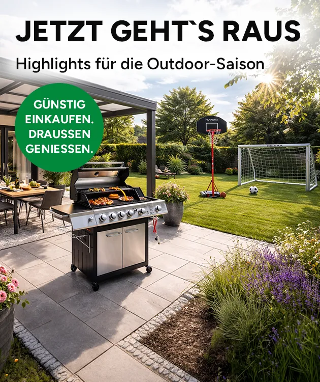 Jetzt geht's raus - Highlights f&uuml;r die Outdoor Saison - G&uuml;nstig einkaufen bei Marktkauf Online.
