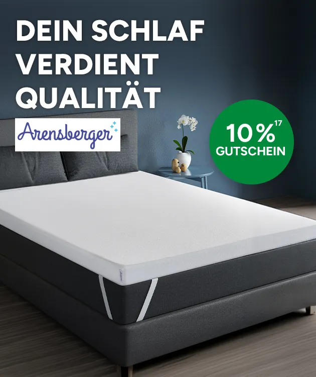 Dein Schlaf verdient Qualit&auml;t. Bei Netto Online 10% auf Arensberger Matratzen mit Hinweis auf Rechtliches.