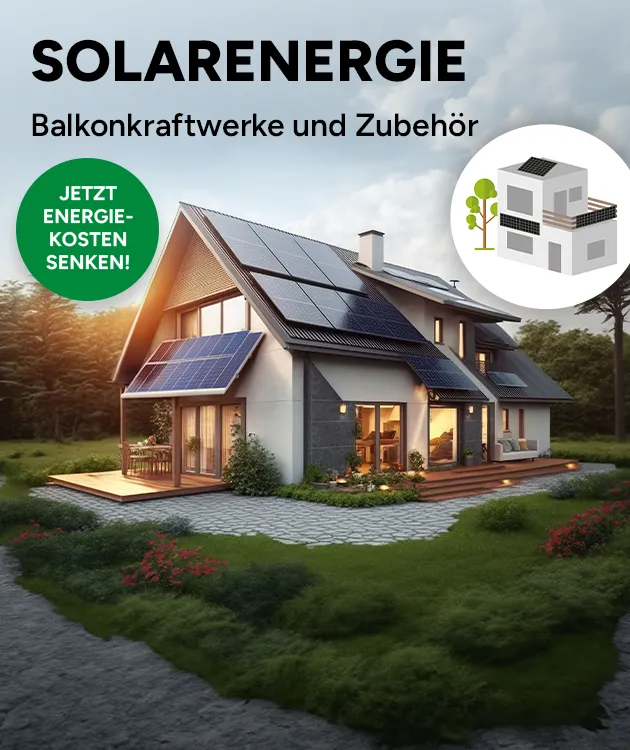 Solarenergie - Balkonkraftwerke und Zubeh&ouml;r: Jetzt Energie-Kosten senken mit Produkten von Marktkauf Online