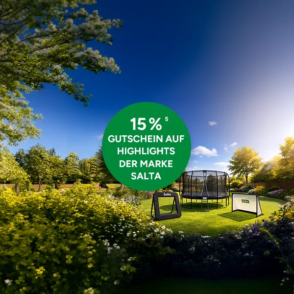 Bis zu 15% Gutschein auf ausgew&auml;hlte Higlights der Marke Salta bei Marktkauf Online mit Hochzahl 5 die auf rechtliche Hinweise verweist.