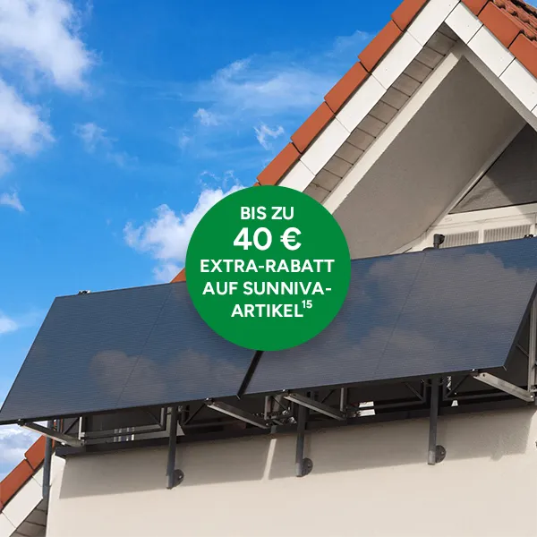 40&euro; Gutschein auf alle Artikel der Marke Sunniva mit Hochzahl 15 die auf rechtliche Hinweise verweist.