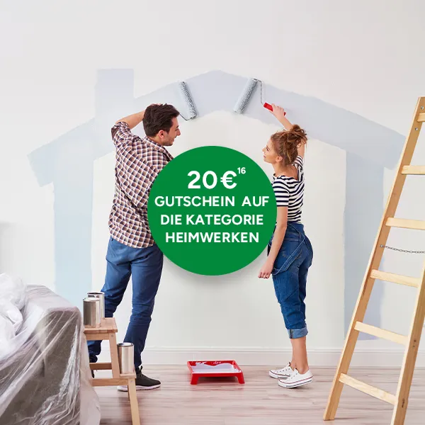 20&euro; Gutschein auf die Kategorie Heimwerken bei Marktkauf Online mit Hochzahl 16 die auf rechtliche Hinweise verweist