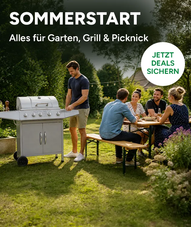 Sommerstart - Alles f&uuml;r Garten, Grill & Picknick. Jetzt Deals sichern bei Marktkauf Online.