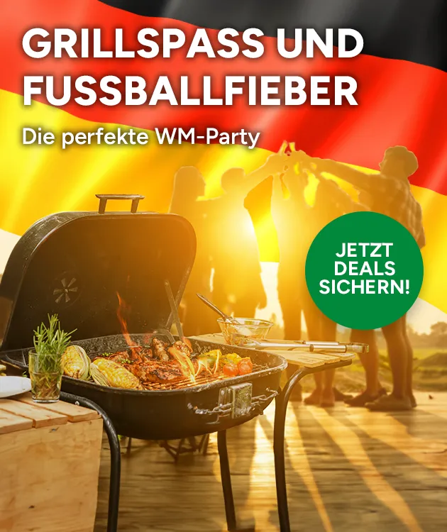 Grillspa&szlig; und Fu&szlig;ballfieber &ndash; die perfekte WM-Party. Jetzt Deals sichern!