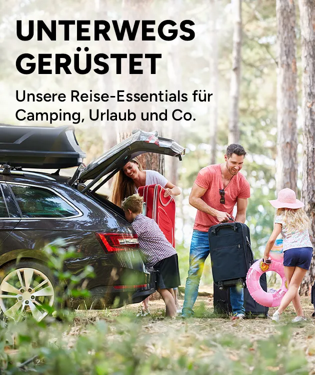 Unterwegs ger&uuml;stet &ndash; Unsere Essentials f&uuml;r Camping, Urlaub und Co bei Marktkauf Online.