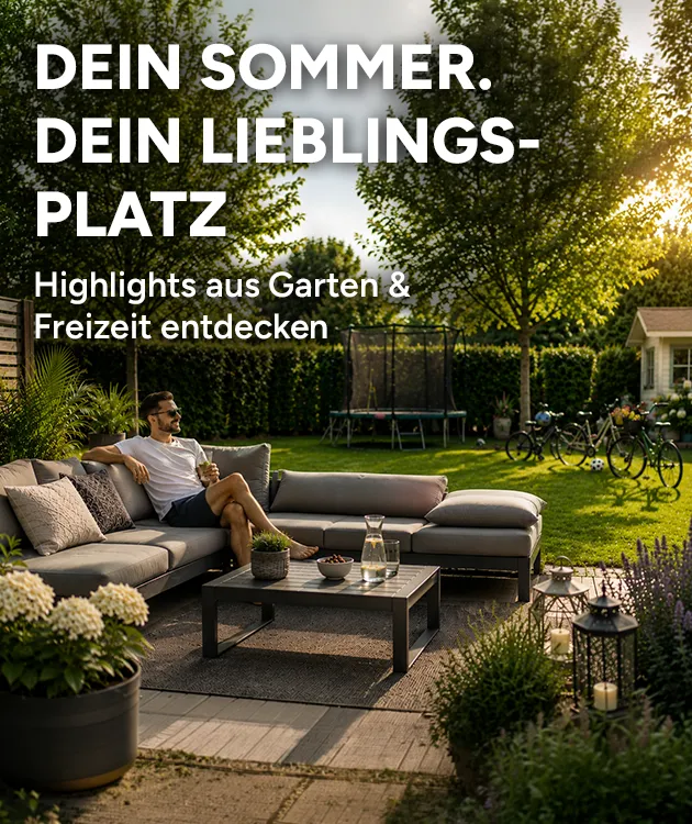 Dein Sommer. Dein Lieblingsplatz. Highlights aus Garten & Freizetit entdecken. Jetzt bei Marktkauf Online.