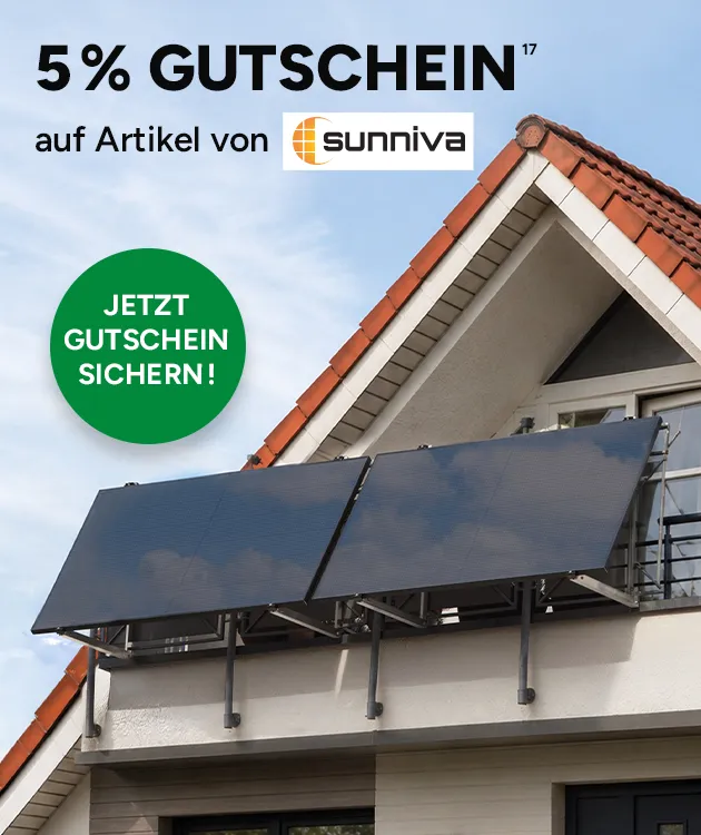 5 Prozent Gutschein auf Artikel der Marke Sunniva bei Marktkauf Online, mit Hochzahl 17 die auf rechtliche Hinweise verweist