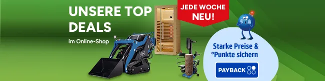 Unsere Top Deals im Marktkauf Online-Shop. Jede Woche Neu! - diesmal ein Holzspalter!